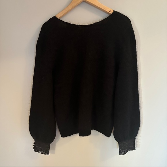 NEW Sezane Melina Cardigan in Black - size M - Picture 5 of 8